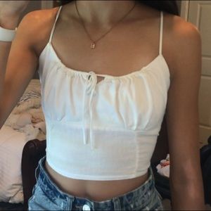 Brandy Melville rare white jennifer tank